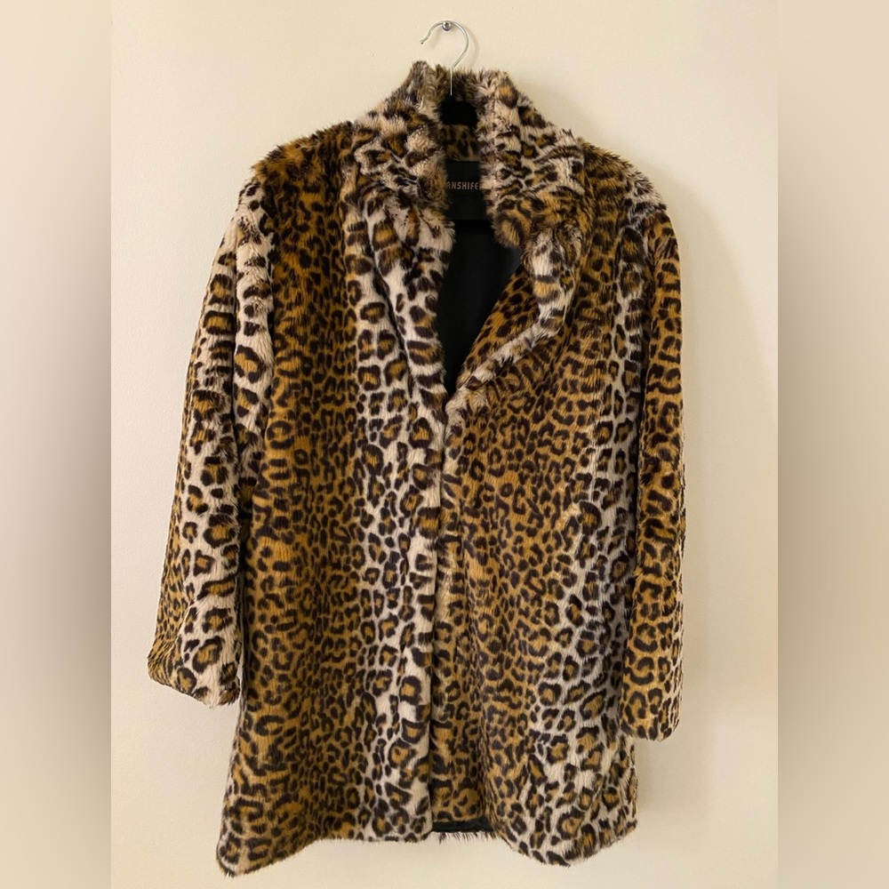 Leopard Print Acrylic Jacket